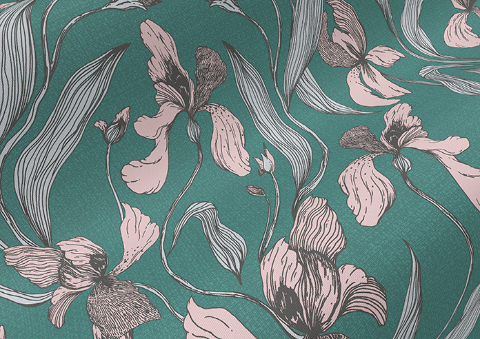 Iris, Alpine Green - Twist&Fit Roller Blind - Image 4